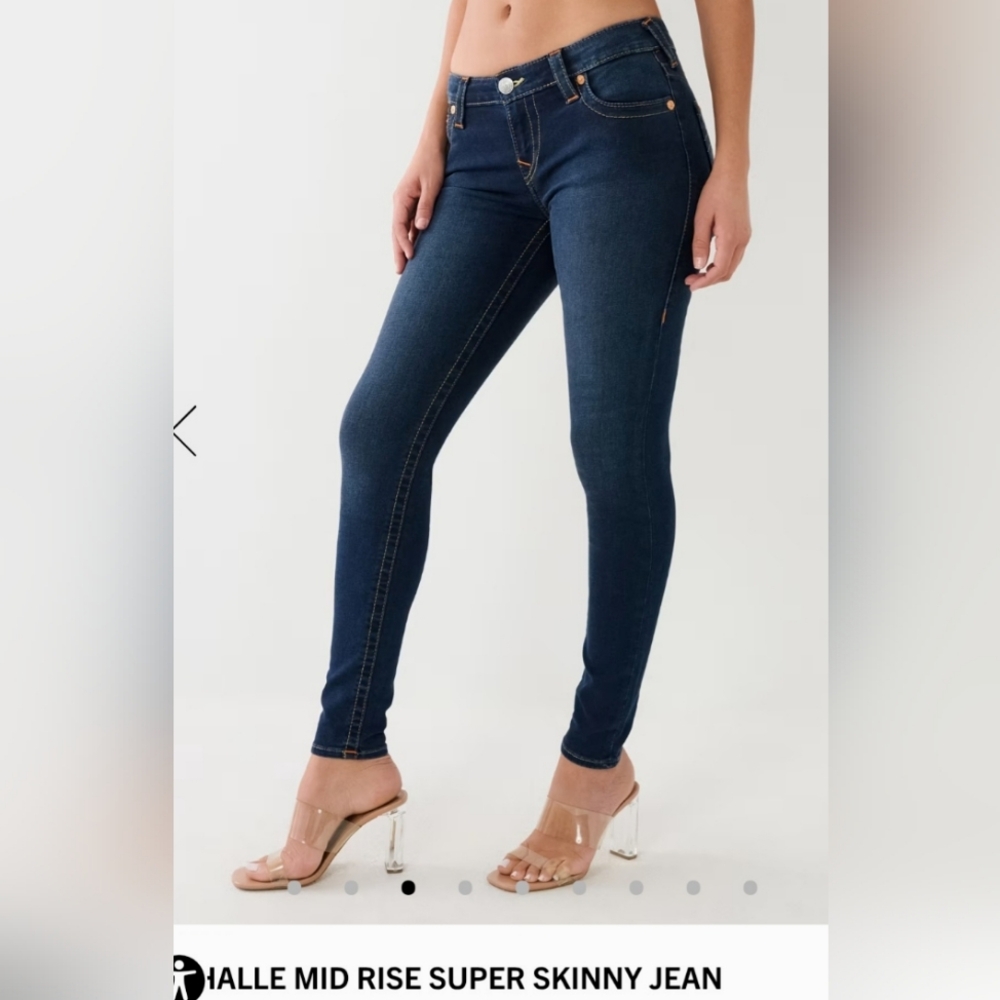 True Religion Women's Blue Skinny Jeans